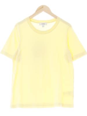 코스 옐로우 면 크루넥반팔티