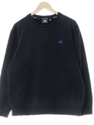 뉴발란스 네이비 면혼방 백레터링로고스웨트셔츠