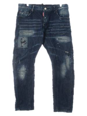 dsquared2 진청 데님 페인팅디스트로이드배기핏진