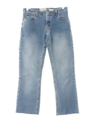 gap 연청 데님 워싱부츠컷크롭진