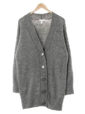 h&m 그레이 빅버튼브이넥롱가디건