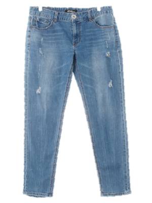 henusjeans 중청 데님 디스트로이드세미스트레이트핏진