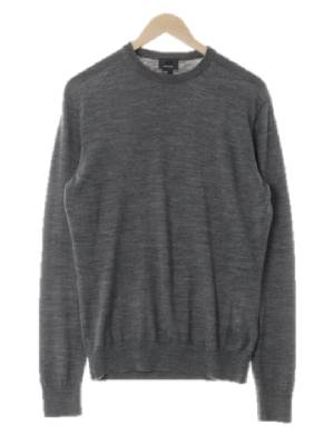 h&m 그레이 울 시보리라운드니트