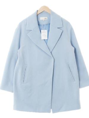 mixxo 파스텔블루 오버핏간절기코트