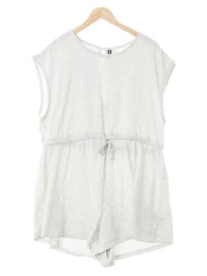 h&m 오트밀 면혼방 오버핏밴딩민소매점프슈트