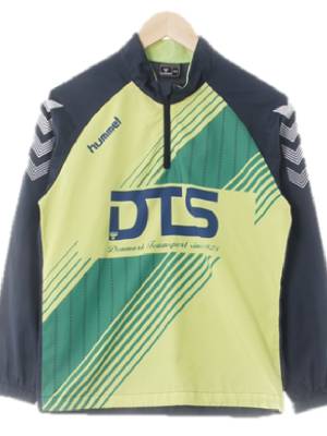 hummel 라이트그린딥그린네이비 DTS반집업긴팔축구티