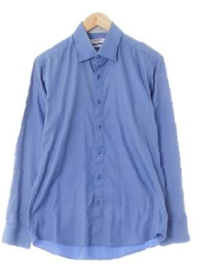 레노마 페리윙클블루 면혼방 긴팔셔츠