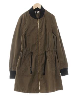 h&m 카키 워싱야상롱재킷
