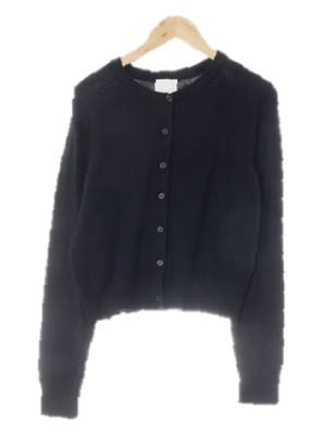 h&m 네이비 비스코스혼방 라운드심플숏가디건