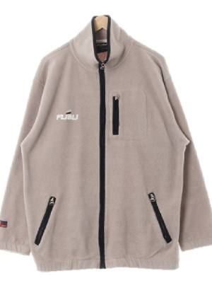 fubu 베이지 오버핏하이넥플리스집업