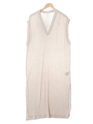 h&m 아이보리 비스코스혼방 니트롱트임조끼원피스