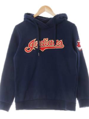 MLB 네이비 면 인디언후드티