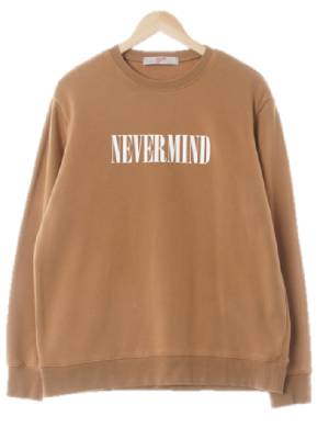 에잇세컨즈 마키아토베이지 면혼방 Nevermind맨투맨