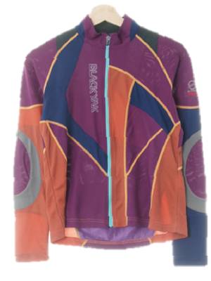 블랙야크 퍼플다크오렌지네이비 아웃라인그림자로고등산쿨집업