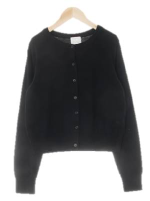 h&m 블랙 라운드베이직가디건