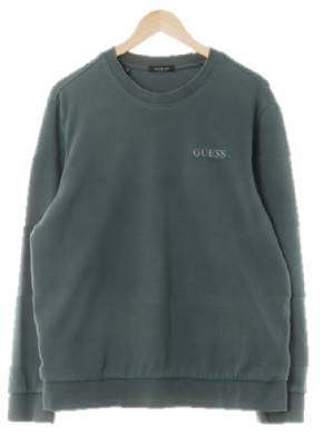 Guess 그린 면혼방 라이트맨투맨