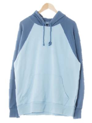 jcrew 스카이블루그레이시애쉬블루 면 나그랑후디긴팔티