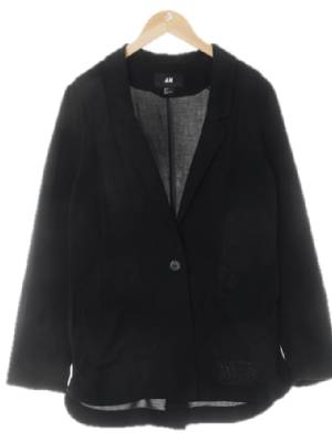 h&m 블랙 아웃포켓원버튼루즈간절기블레이저
