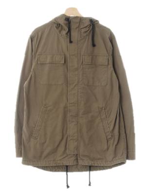 h&m 카키 면 포켓하프사파리자켓