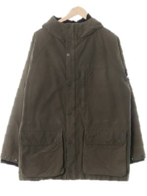 nautica 다크카키 포켓루즈핏후드야상재킷