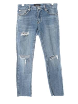 pieceworker 중청 데님 뉴크롭데미지커팅진