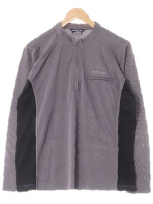 slazenger 차콜블랙 절개하프집업긴팔티