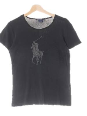 랄프로렌 파인그로브그린 프린팅 면 중앙빅포니라운드넥반팔티