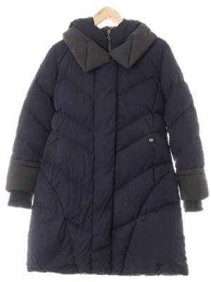 elegancesports 네이비 구스 롱패딩코트다운점퍼