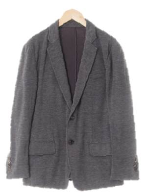 dkny 다크멜란지그레이 면혼방 투버튼더블카라자켓 