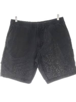 h&m 블랙 린넨혼방 워싱마반바지