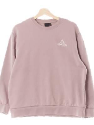 h&m 모브섀도우퍼플 면 미니멀자수맨투맨