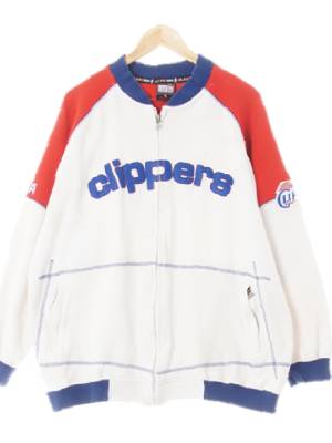 NBA 브라이트화이트레드블루 면혼방 클리퍼스스웨트집업