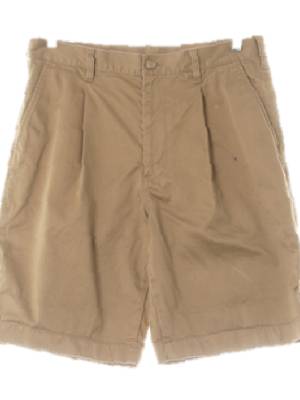 유니클로 커피베이지 면 핀턱5부치노팬츠