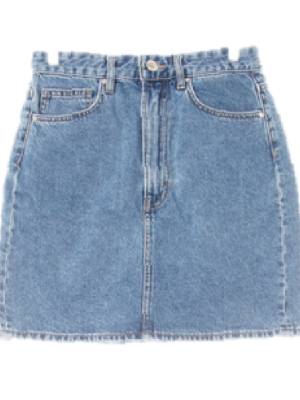 h&m 중청 데님 워싱h라인청스커트