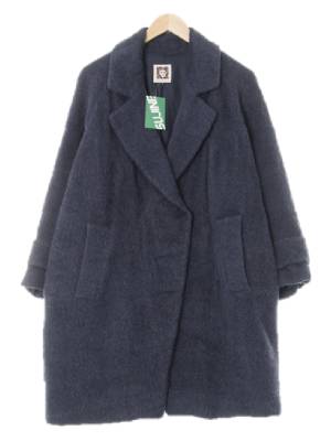 anneklein 소프트갤럭시블루 수리알파카 오버핏롱코트