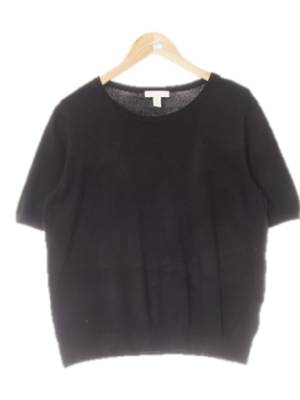 h&m 블랙 베이직반팔시보리니트