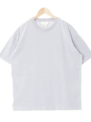 h&m 샴브레이블루 면 워싱루즈크루넥반팔티