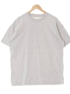 h&m 멜란지화이트 면혼방 크루넥반팔티