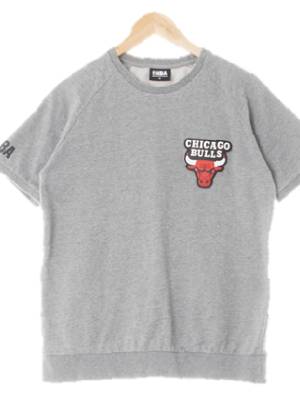 NBA 그레이 면 시카고불스볼드패치반팔맨투맨