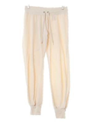 H&M 소프트웜아이보리 면혼방 벨벳트레이닝팬츠