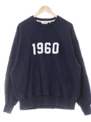 유니폼브릿지 네이비 면 1960패치워싱루즈맨투맨