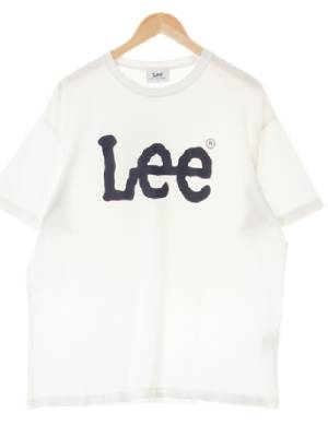 Lee 화이트 프린팅 면 빅중앙로고반팔티