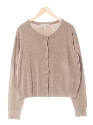 h&m 모카브라운 라운드베이직가디건