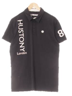 hustony 블랙 퍼즐조각자수반팔쿨카라티