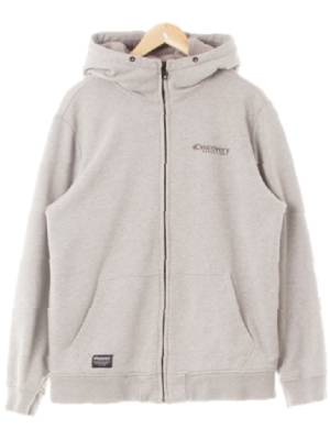 디스커버리 멜란지그레이 면혼방 하이넥후드집업