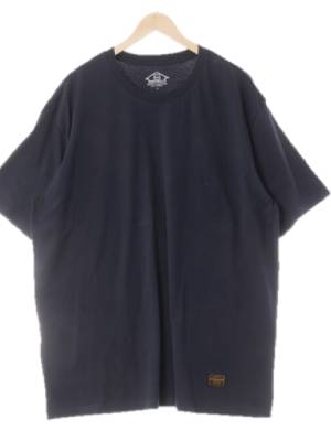 ruggedhouse 네이비 면 하단로고심플반팔티