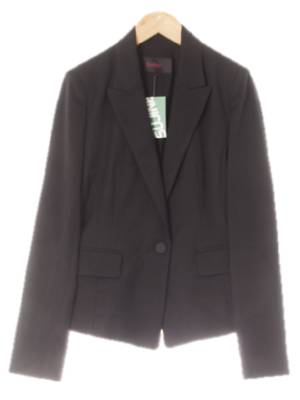 숲 블랙 원버튼슬림숏블레이저