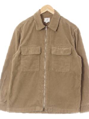 h&m 빈티지카키베이지 코듀로이 포켓골덴집업자켓