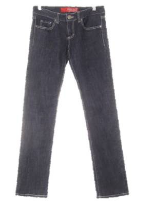 Guess 블루블랙 데님 로우배색스티치진