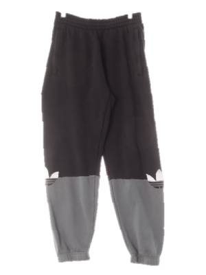 아디다스 블랙차콜 면 블럭츄리닝팬츠